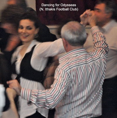 odysseas football club north ithaca greece. fund raising dance in stavros ithaki greek island