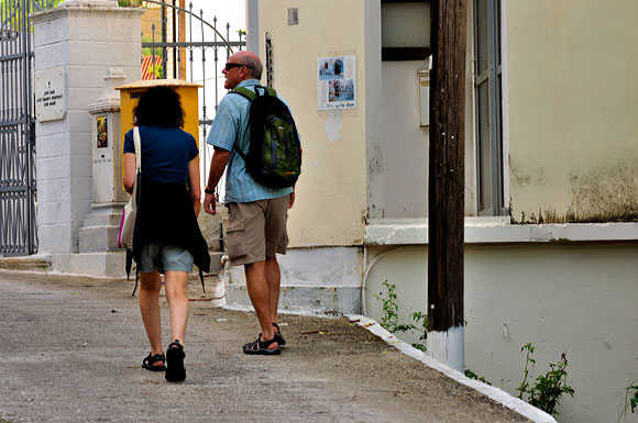 tourists in Greece